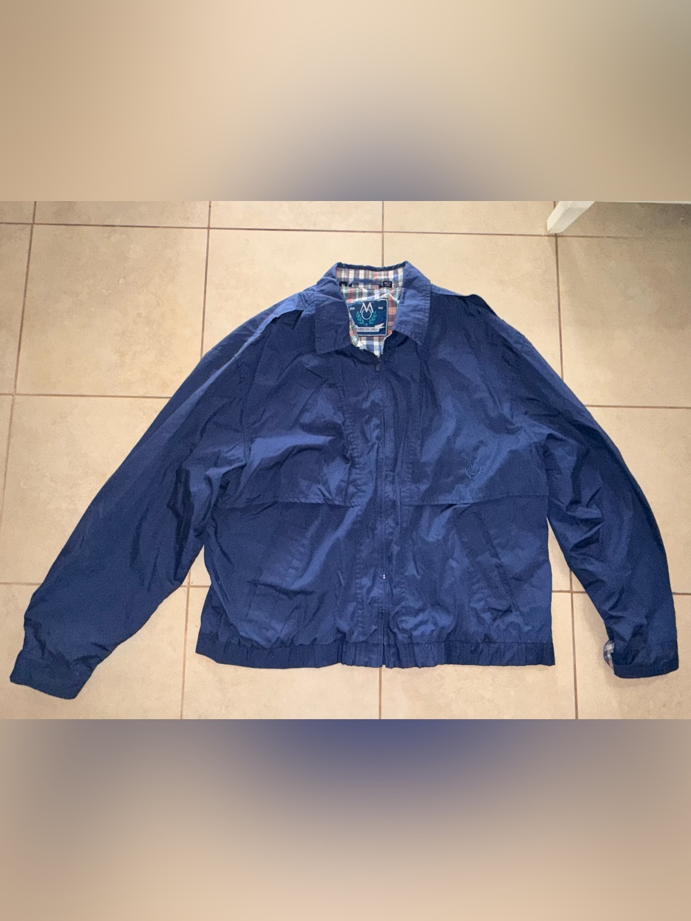 Members Only Navy Blue Harrington Jacket